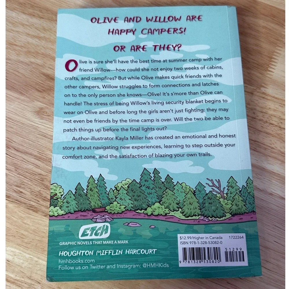 Camp‎ by Kayla Miller Graphic Novel Kids Paperback 9781328530820 Olive Willow